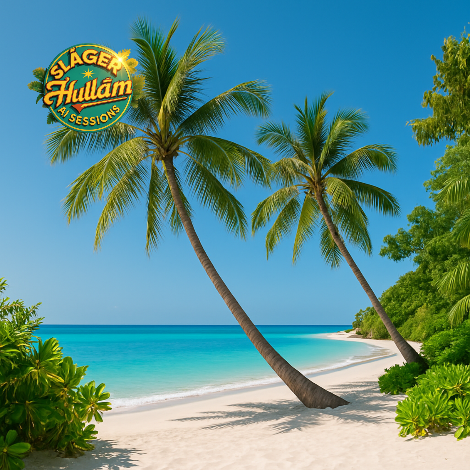 Dancing Palms in the Breeze